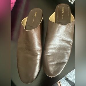 Khaite Otto Leather Mules brown size 41/10